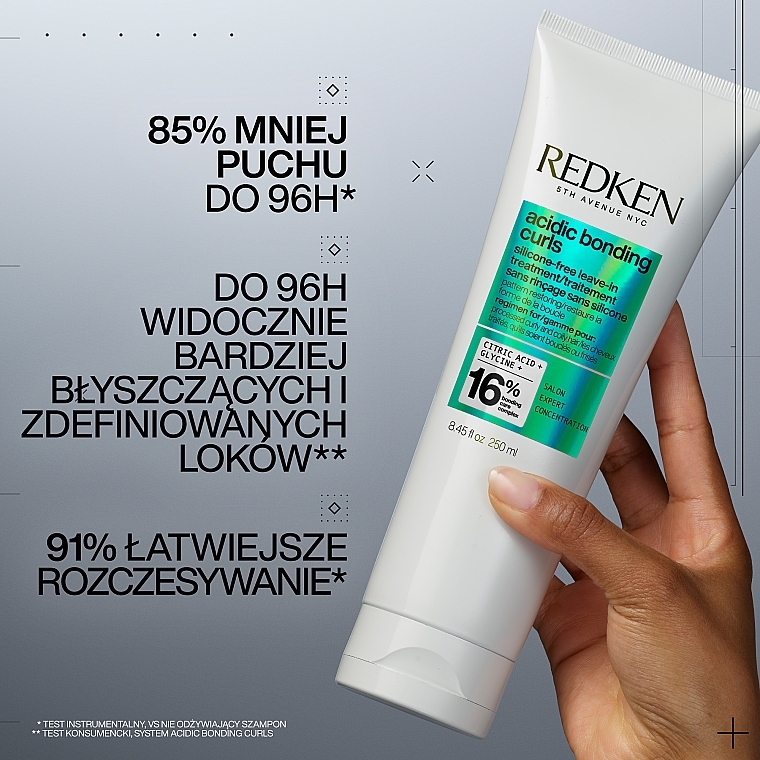 Krem bez spłukiwania do włosów kręconych - Redken Acidic Bonding Curls Silicone-Free Leave-in Treatment — Zdjęcie N2