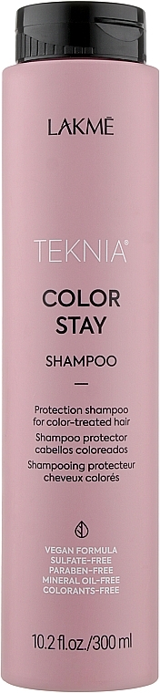 Ochronny szampon bez siarczanów do włosów farbowanych - Lakmé Teknia Color Stay Shampoo — Zdjęcie N1