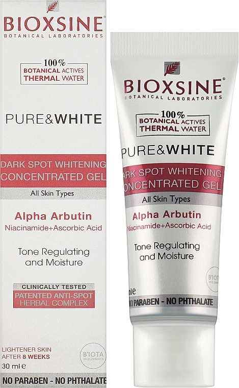 Skoncentrowany żel wybielający przebarwienia skóry - Bioxsine Pure & White Dark Spot Whitening Concentrated Gel — Zdjęcie N2
