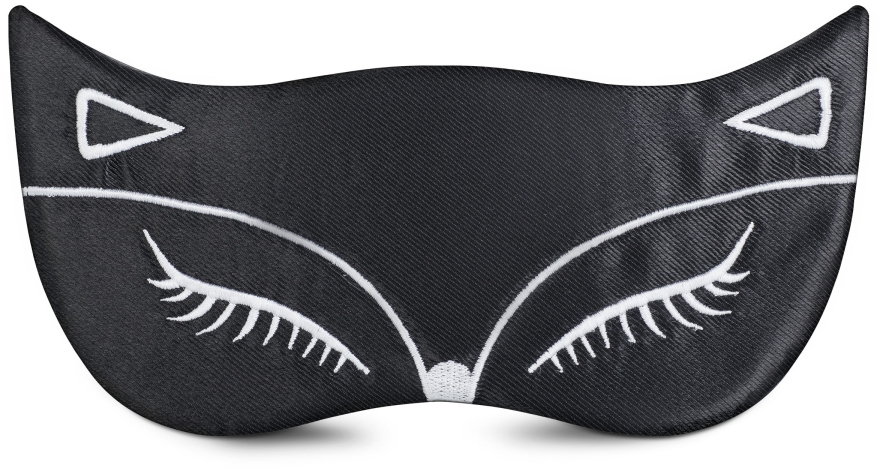Maska do snu Tender Fox, czarna (19 x 8 cm) - MAKEUP