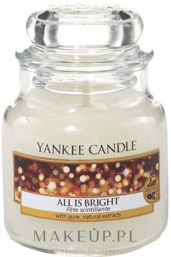 Świeca zapachowa w słoiku - Yankee Candle All Is Bright Festive Collection — Zdjęcie 104 g