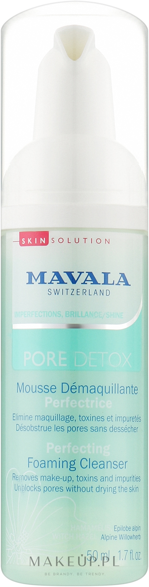 Pianka oczyszczająca do twarzy - Mavala Pore Detox Perfecting Foaming Cleanser  — Zdjęcie 50 ml