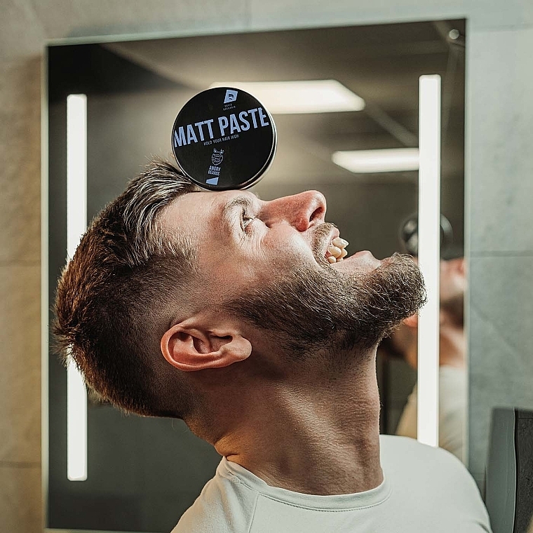 	Matowa pasta do brody - Angry Beards David Backhair Matt Paste — Zdjęcie N3