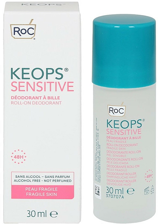 Dezodorant w kulce - Roc Keops Deo Roll-On Sensitive Skin — Zdjęcie N3