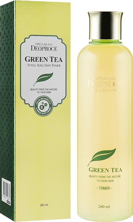Nawilżający tonik do twarzy z zieloną herbatą - Deoproce Premium Greentea Total Solution Toner — Zdjęcie N1