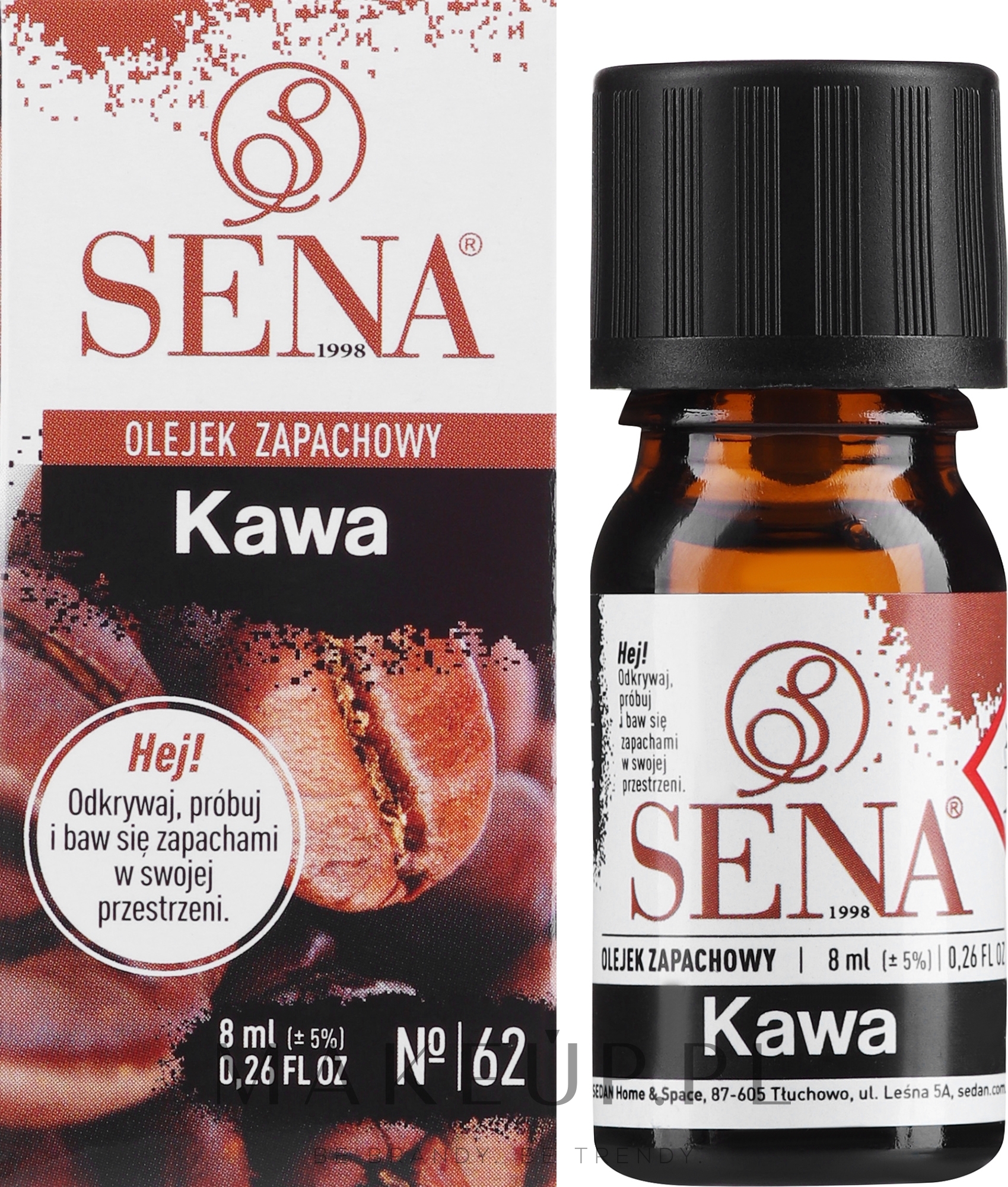 Olejek aromatyczny Kawa - Sena Aroma Oil №62 Coffee — Zdjęcie 8 ml