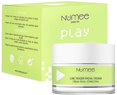 Przeciwzmarszczkowy krem do twarzy Chmiel i rozmaryn - Numee Game On Play Line Eraser Facial Cream — Zdjęcie N1