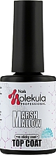 Top coat do paznokci, bez lepkiej warstwy - Nails Molekula Top Coat Marshmallow — Zdjęcie N1