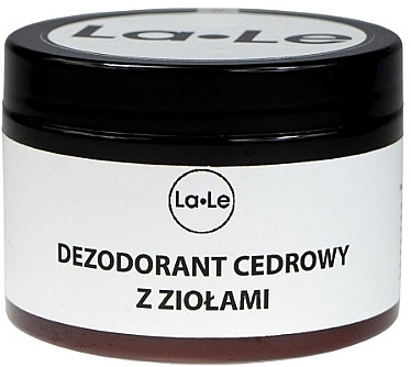 Dezodorant w kremie z olejem cedrowym i ziołami - La-Le Cream Deodorant — Zdjęcie N1