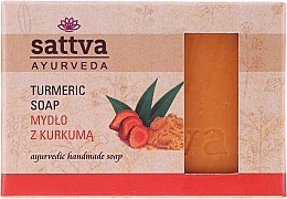 PREZENT! Mydło do ciała Kurkuma - Sattva Ayurveda Turmeric Soap — Zdjęcie N1