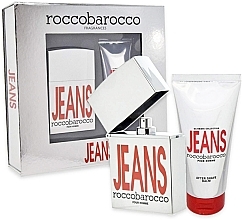 Roccobarocco Jeans Pour Homme - Zestaw (edt/75ml + ash/balm/100ml) — Zdjęcie N2