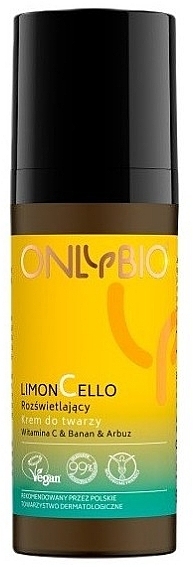 Rozświetlający krem do twarzy Witamina C, banan i arbuz - OnlyBio Limoncello — Zdjęcie N1