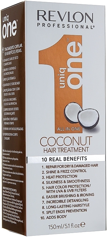 Maska w sprayu do włosów o zapachu kokosa - Revlon Professional Uniq One All in One Coconut Hair Treatment — Zdjęcie N4