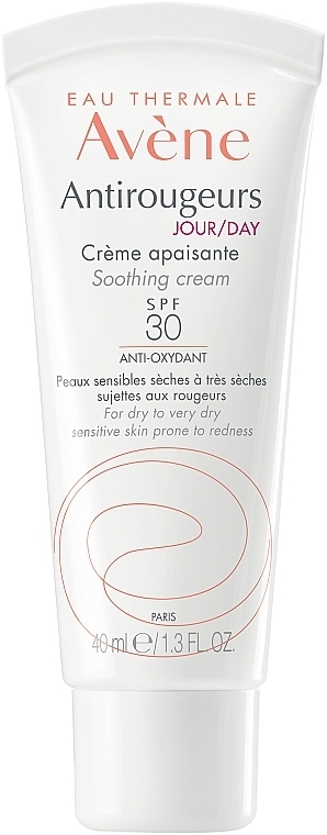 Kojący krem do twarzy na dzień SPF 30 - Avène Antirougeurs Day Soothing Cream — Zdjęcie N1