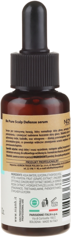 Kojące serum do włosów - Niamh Hairconcept Be Pure Scalp Defence Serum — Zdjęcie N2