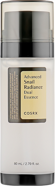 Podwójna esencja do twarzy z mucyną ślimaka i niacynamidem - Cosrx Advanced Snail Radiance Dual Essence — Zdjęcie N1