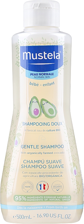 Delikatny szampon z rumiankiem dla niemowląt i dzieci - Mustela Bebe Baby Shampoo — Zdjęcie N3