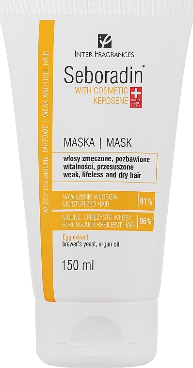 Maska do włosów z naftą kosmetyczną - Seboradin Hair Mask Cosmetic Kerosene — Zdjęcie N1