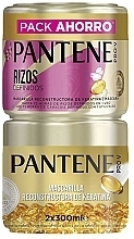 Zestaw dla mężczyzn - Pantene Pro-V Defined Curls Keratin Reconstructive Mask (hair/mask/2x300ml) — Zdjęcie N1