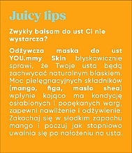 Odżywcza maska do ust - AA You.mmy Skin Mango Power — Zdjęcie N6