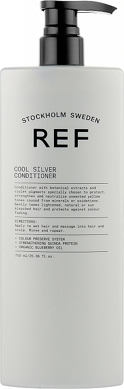 Srebrna odżywka do włosów blond - REF Cool Silver Conditioner  — Zdjęcie N5