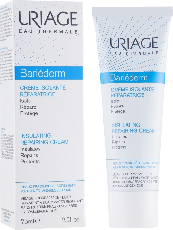 Regenerujący krem barierowy do twarzy i ciała - Uriage Bariéderm Insulating Repairing Cream — Zdjęcie N1