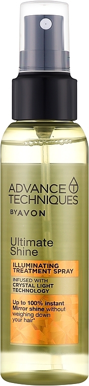 Nabłyszczające serum do włosów - Avon Advance Techniques Ultimate Shine Illuminating Booster Spray — Zdjęcie N1