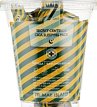 Łagodząca maska do twarzy na noc - May Island Seven Days Secret Centella Cica Sleeping Pack — Zdjęcie N2
