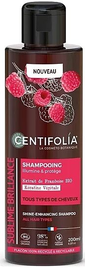Szampon nadający włosom promienny połysk z maliną i keratyną - Centifolia Shine Enhancing Shampoo — Zdjęcie N1