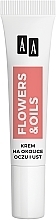Krem pod oczy i usta liftingujący 65+ - AA Flowers & Oils Lifting Effect Eyes And Lip Cream — Zdjęcie N1