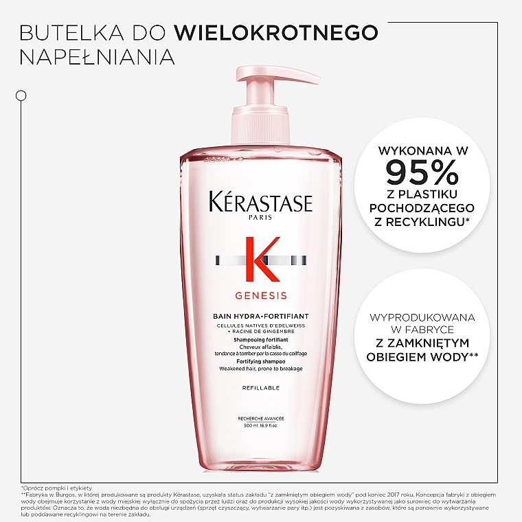 Szampon do włosów z tendencją do wypadania - Kerastase Genesis Bain Hydra-Fortifiant Shampoo — Zdjęcie N4