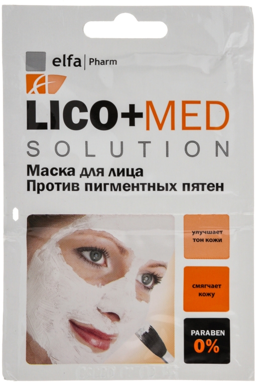 Maska do twarzy redukująca plamy starcze - Elfa Pharm Lico+Med Solution