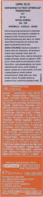 Krem zapobiegający przebarwieniom do twarzy SPF 50+ - Vichy Idéal Soleil Anti Dark Spots SPF 50+ — Zdjęcie N3