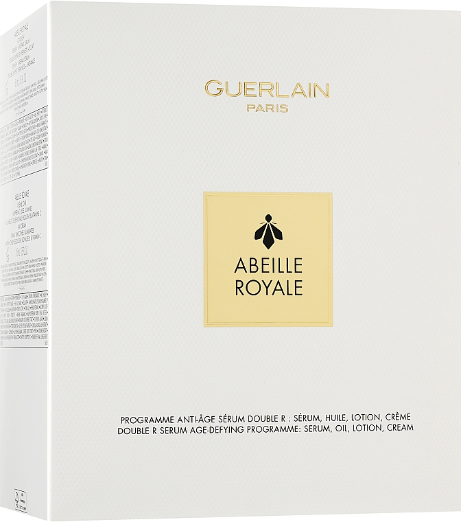 Zestaw - Guerlain Abeille Royale Programme Anti-Age Serum Double R (f/oil/15ml + f/cr/15ml + f/ser/50ml + f/lot/40ml + bag) — Zdjęcie N2