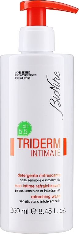 Żel do higieny intymnej - BioNike Triderm Intimate Refreshing Wash pH 5.5 — Zdjęcie N1