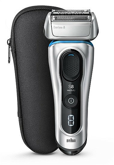 Elektryczna maszynka do golenia - Braun Series 8 8350s Silver/Blue — Zdjęcie N1