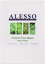 Maseczka do twarzy ze świeżymi ziołami - Alesso Professionnel Instant Face Mask — Zdjęcie N2