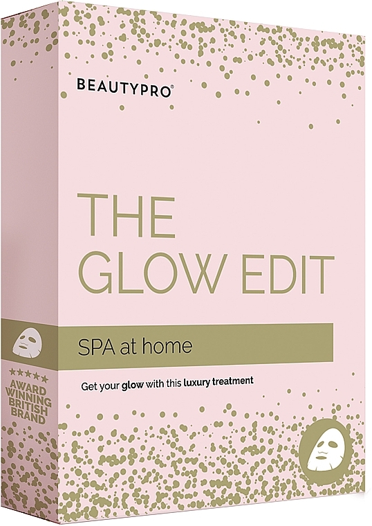 Zestaw - BeautyPro Spa At Home The Glow Edit (mask/18g + eye/mask/3.5g + mask/25ml) — Zdjęcie N2