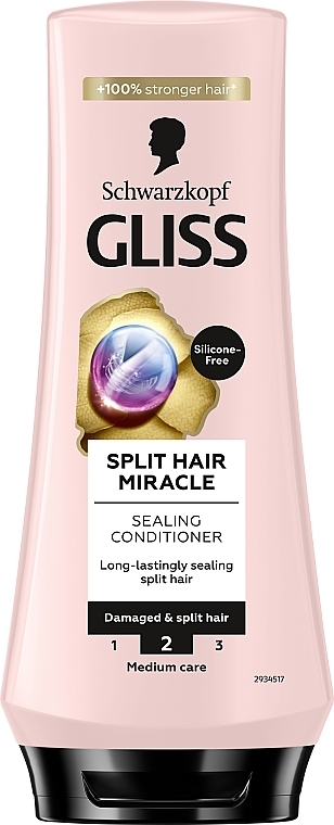 Spajająca odżywka do włosów z rozdwojonymi końcówkami - Gliss Split Ends Miracle Sealing Conditioner