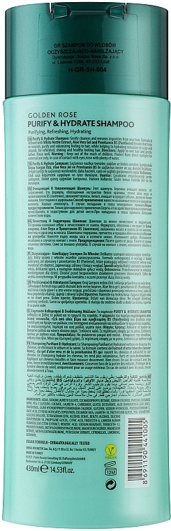 Szampon oczyszczający i nawilżający - Golden Purify & Hydrate Shampoo — Zdjęcie N2