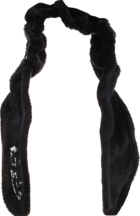 Opaska kosmetyczna do włosów Uszy, czarna - Dr Mola Rabbit Ears Hair Band — Zdjęcie N1