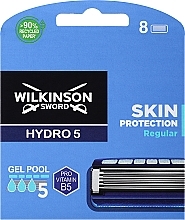 Kup Zestaw wymiennych ostrzy, 8 sztuk. - Wilkinson Sword Hydro 5 Skin Protection Regular