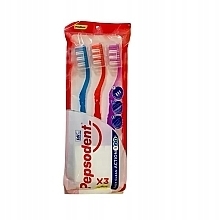 Zestaw szczoteczek do zębów, średnio twarde - Pepsodent Daily Clean Action  — Zdjęcie N1