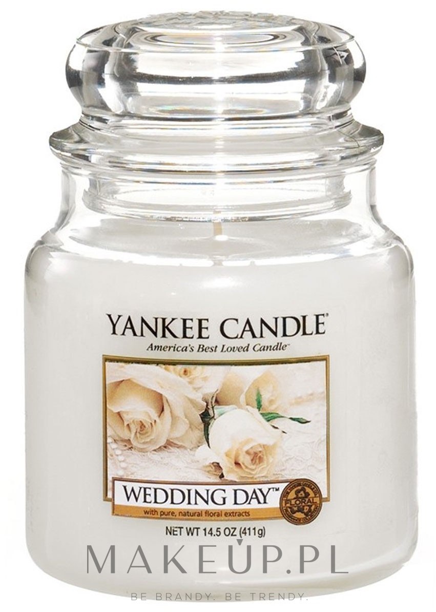 Świeca zapachowa w słoiku - Yankee Candle Wedding Day — Zdjęcie 411 g