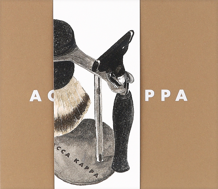 Zestaw do golenia - Acca Kappa Natural Style Set Brown (razor/1pc + brush/1pc + stand/1pc) — Zdjęcie N3
