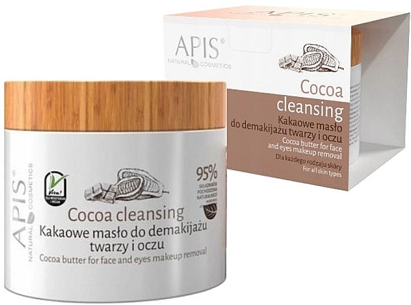 Kakaowe masło do demakijażu twarzy i oczu - APIS Professional Cocoa Cleansing Butter For Face And Eyes Makeup Removal — Zdjęcie N1