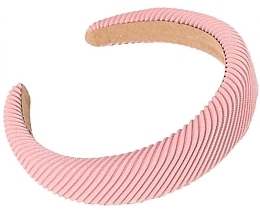 Opaska do włosów Simple, różowa - Ecarla — Zdjęcie N1