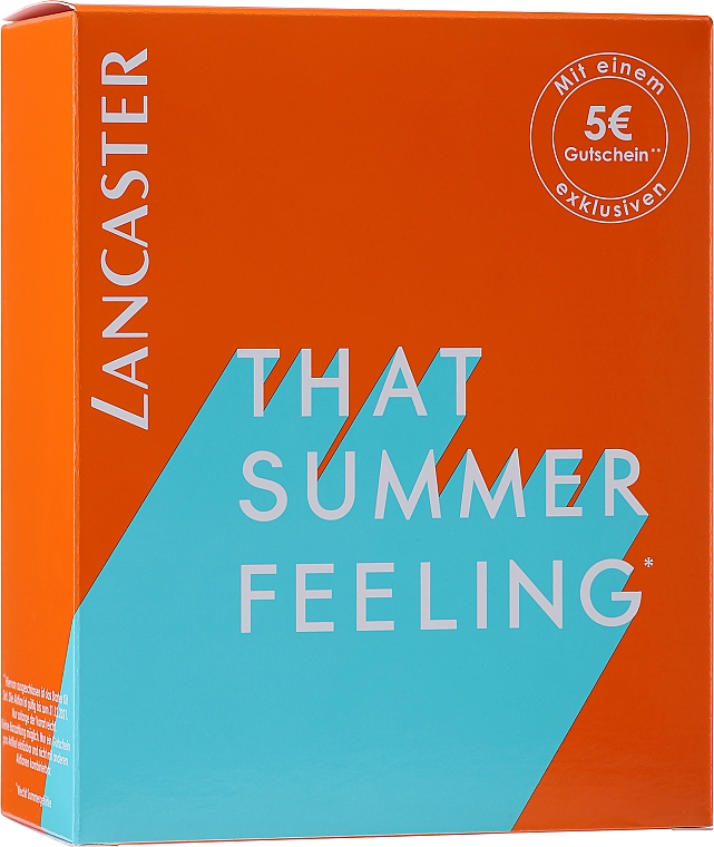 Zestaw do pielęgnacji od pierwszych dni życia - Lancaster That Summer Feeling Travel Set (milk/50ml + lot/50ml + fl/3ml) — Zdjęcie N3