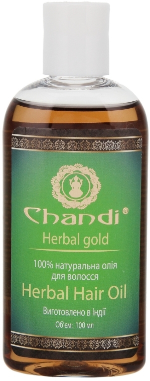 Naturalny olej do włosów Zioła - Chandi Herbal Hair Oil — Zdjęcie N1