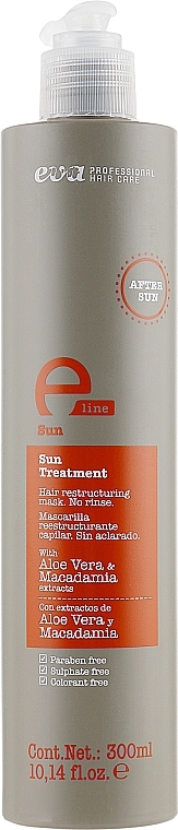 Odżywka do włosów po plaży i basenie - Eva Professional E-Line Sun Treatment — Zdjęcie N1